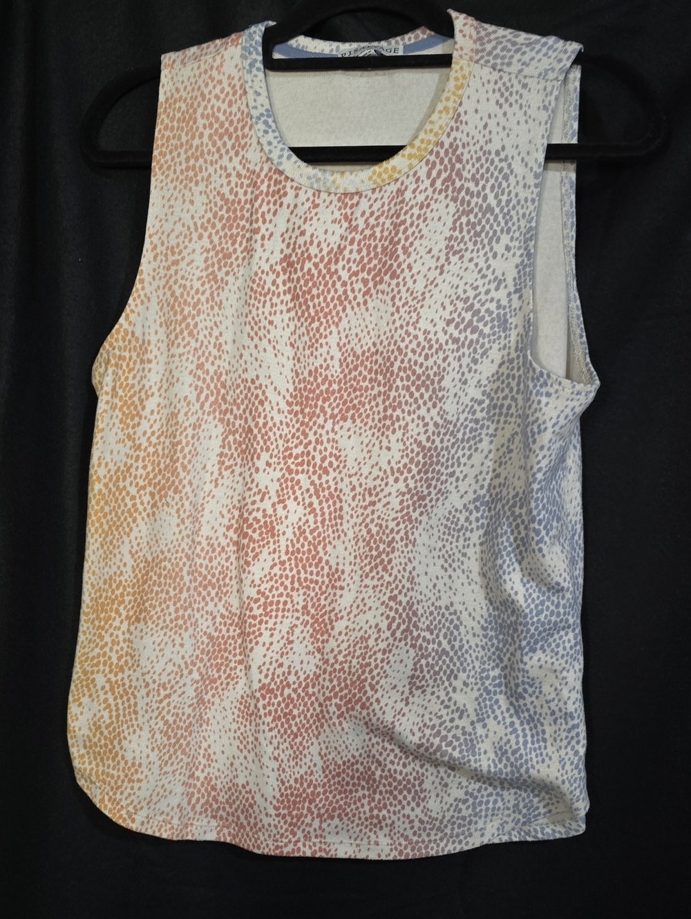 P.J. Salvage Dotted Ombre Tank Top - Cream, Pink, Yellow, Blue